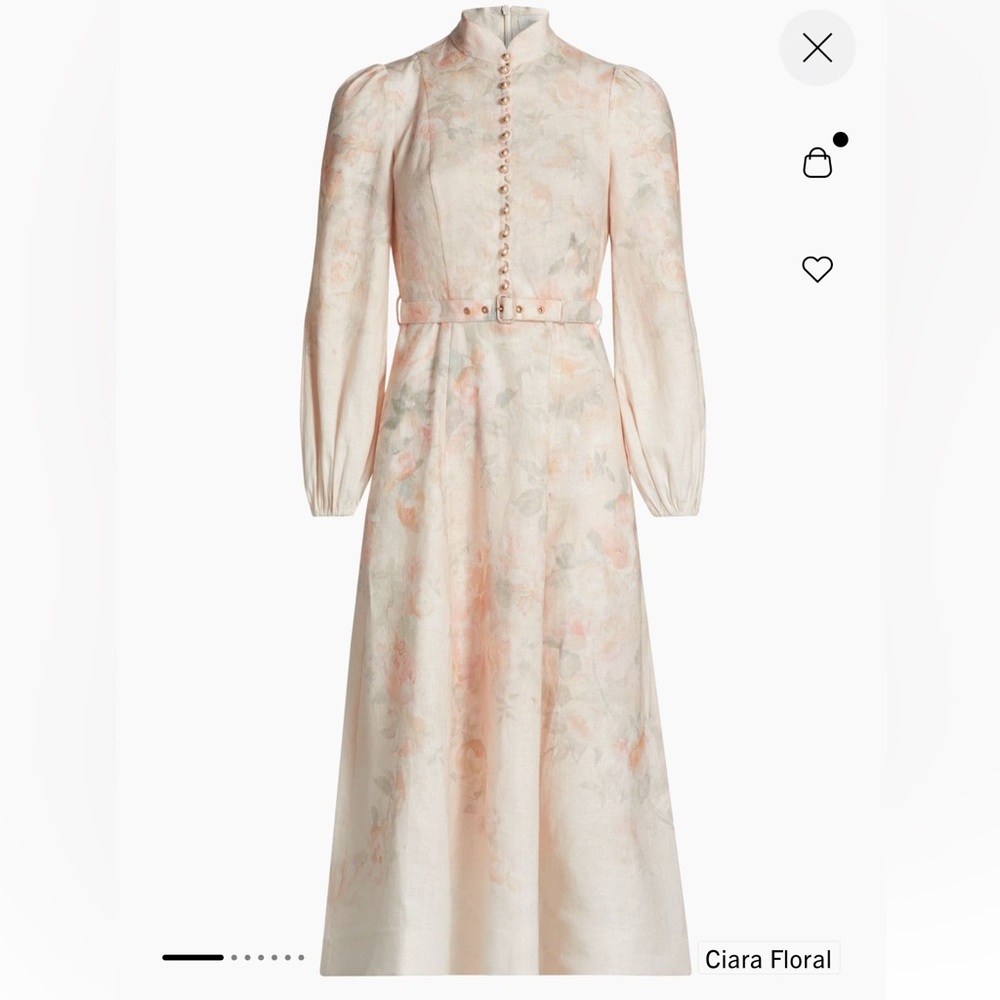 Zimmermann Crush Floral Midi Shirtdress - Worn Once!